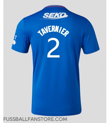 Rangers James Tavernier #2 Replik Heimtrikot 2023-24 Kurzarm